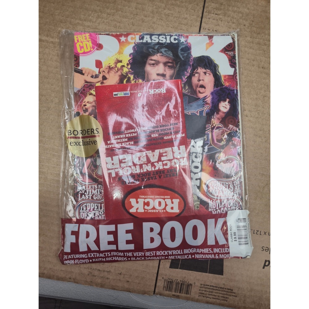 Classic Rock Magazine Issue 109 Aug 2007 Jimi Hendrix Sealed Borders w/ CD Book
